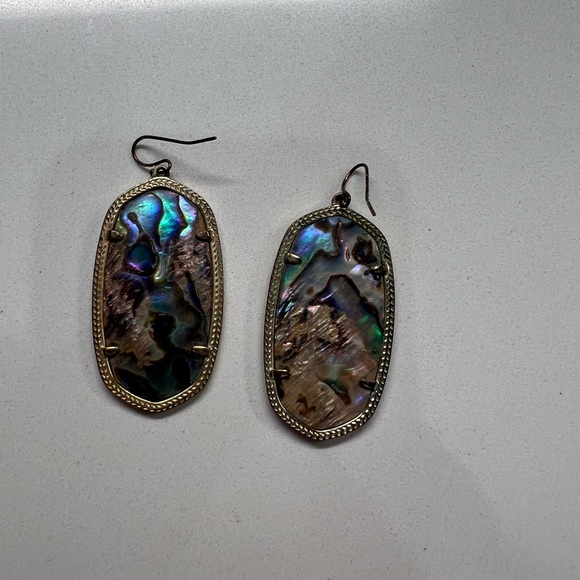 Kendra Scott Jewelry - Danielle Dangle Earrings in Abalone and Gold Plated